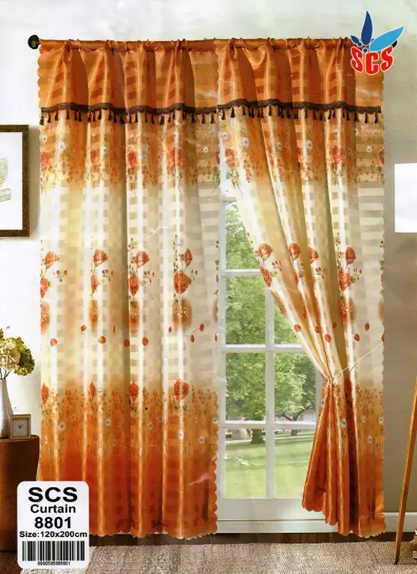 Fashion Elegant Curtain for Window/Door 2Pcs