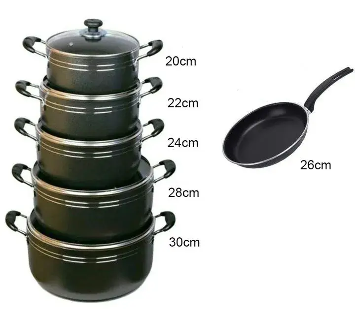 TC 14PCS Nonstick Cookware Set Cooking Pots Sufuria — image 3