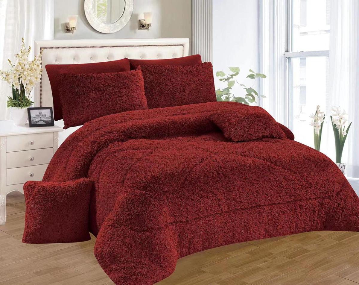 Maroon Fluffy Duvet