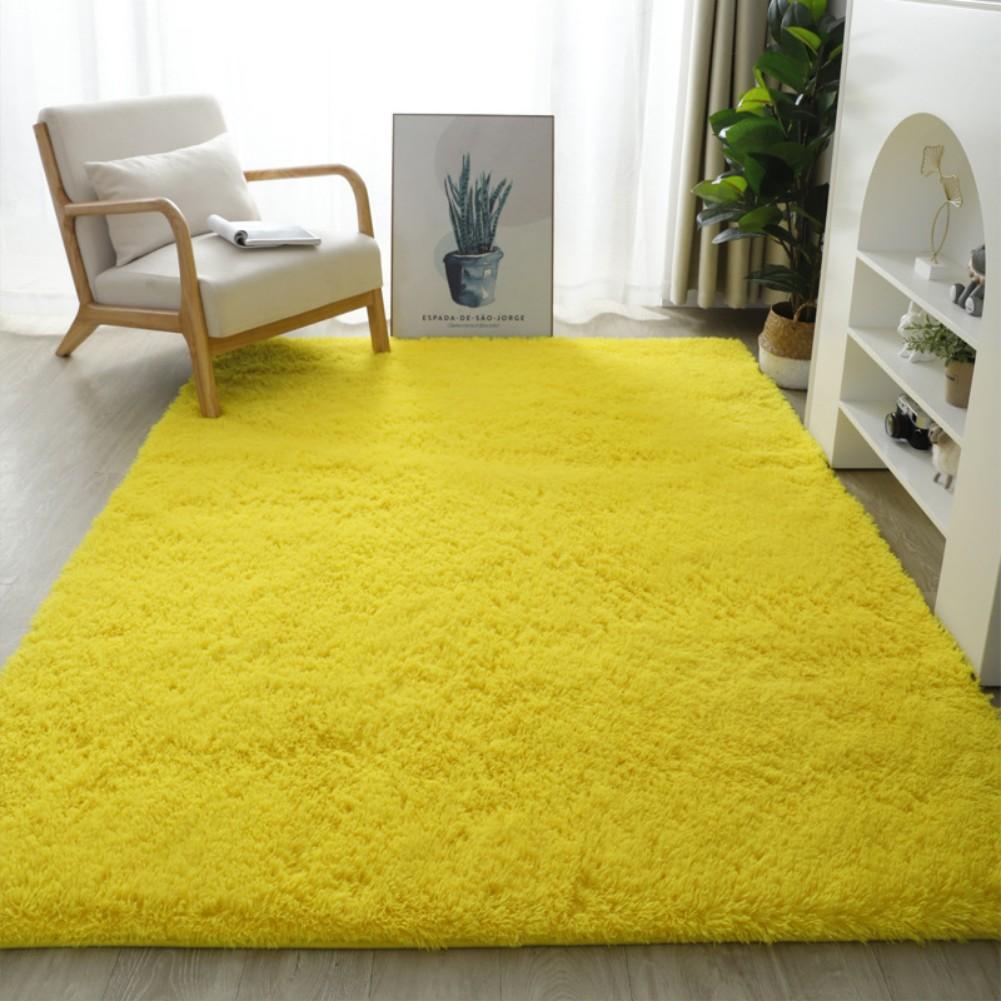 Yellow Fluffy Carpet