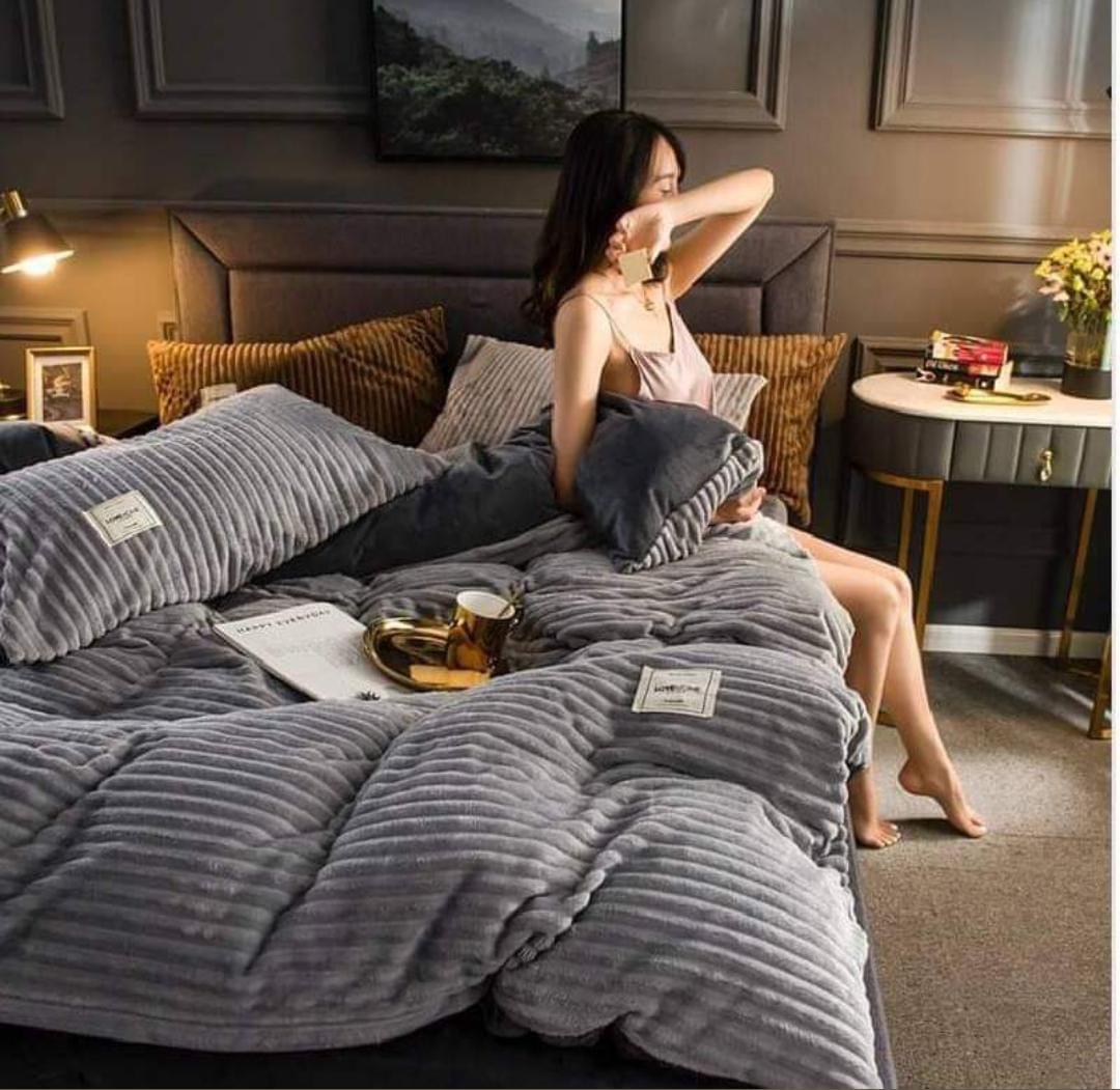 Gray Velvet Set