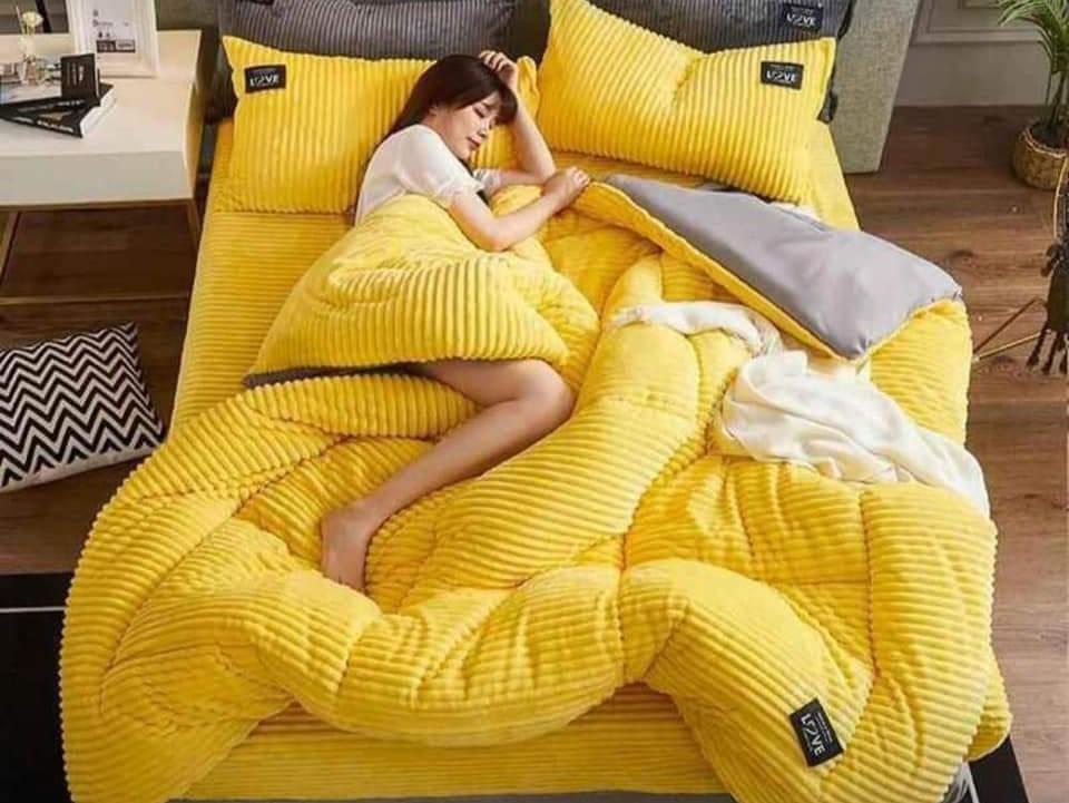 Yellow Velvet Set